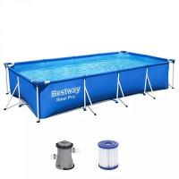 Bestway 56424 BW Каркасный бассейн Steel Pro 400х211х81см, 5700л, фил.-насос 1249л/ч