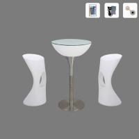 Комплект светящейся мебели Стол+2 стула V1