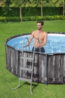 Bestway 5614Z BW Каркасный бассейн Steel Pro Max 427х107см, 13030л, фил.-насос 3028л/ч, лестница, тент