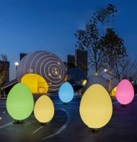 Светильник Яйцо 54х95 питание от АКБ, RGB