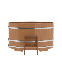 Купель овальная из дуба 0,95х1,60