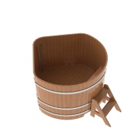 Купель угловая из кедра 1,37х1,37