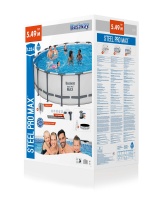 Bestway 561FJ BW Каркасный бассейн Steel Pro Max 549x132 см, 26000 л, фил.-нас. 5678 л\ч, лестн, тент