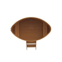 Купель овальная из лиственницы 1,02х1,68