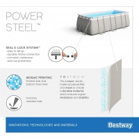 Bestway 56442 BW Каркасный бассейн Power Steel 404х201х100см, 6478л, песч.фил.-нас. 2006л/ч, лестница, попл.-дозатор