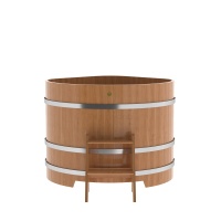 Купель угловая из кедра 1,19х1,19