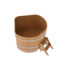 Купель угловая из лиственницы 1,37х1,37