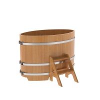 Купель овальная из лиственницы 0,80х1,42