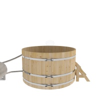 Фурако из кедра D=1.8 с наружной печкой.