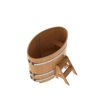Купель овальная из лиственницы 0,80х1,42