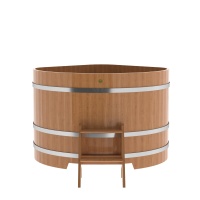 Купель угловая из дуба 1,37х1,37