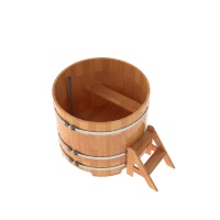 Купель круглая из сращенных ламелей лиственницы d=1,17