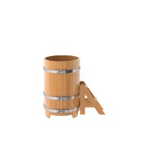 Купель овальная из лиственницы 0,69х1,31