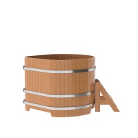 Купель угловая из дуба 1,19х1,19