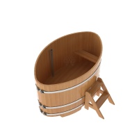 Купель овальная из лиственницы 1,08х1,75